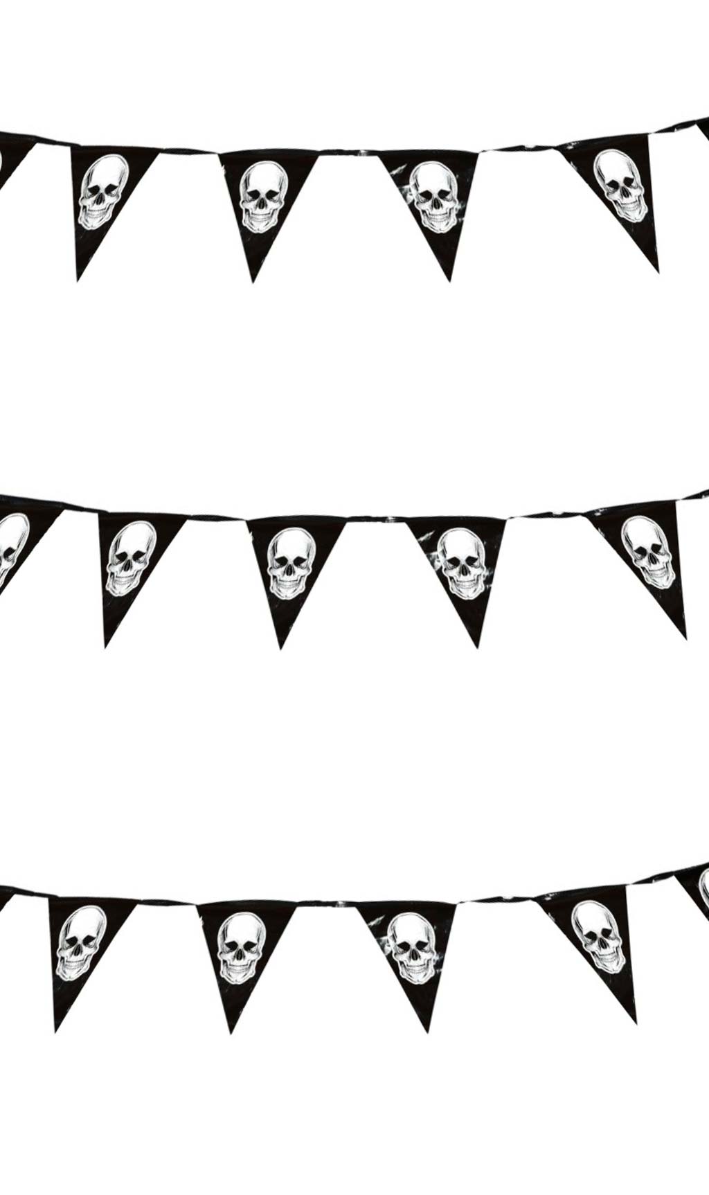 Guirnalda de Calaveras Blancas