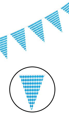 Guirnalda Oktoberfest Triángulos