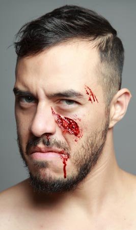 Herida Pómulo Látex