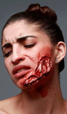 Herida Mejilla látex