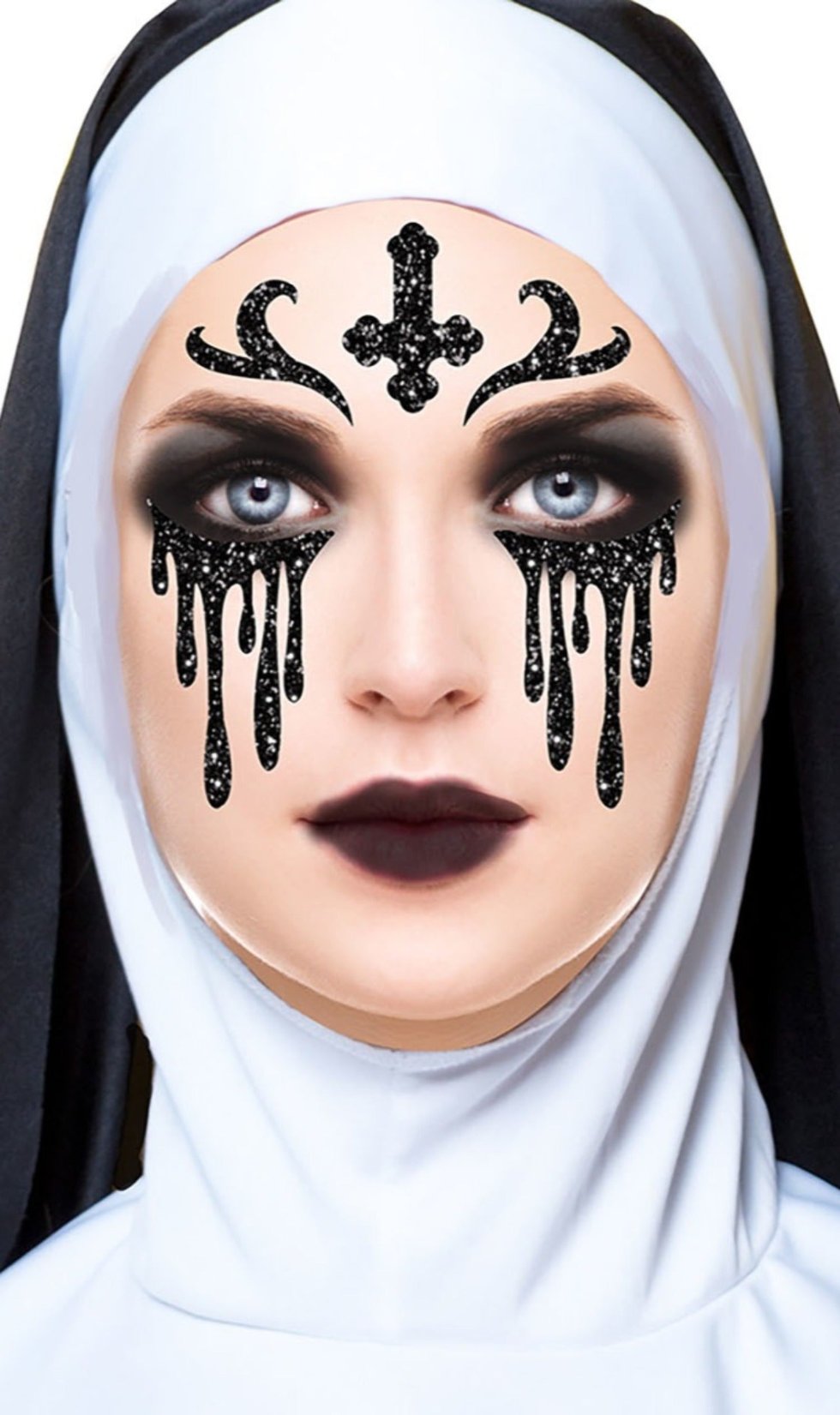 Kit de Maquillaje Adhesivo Glitter de Monja