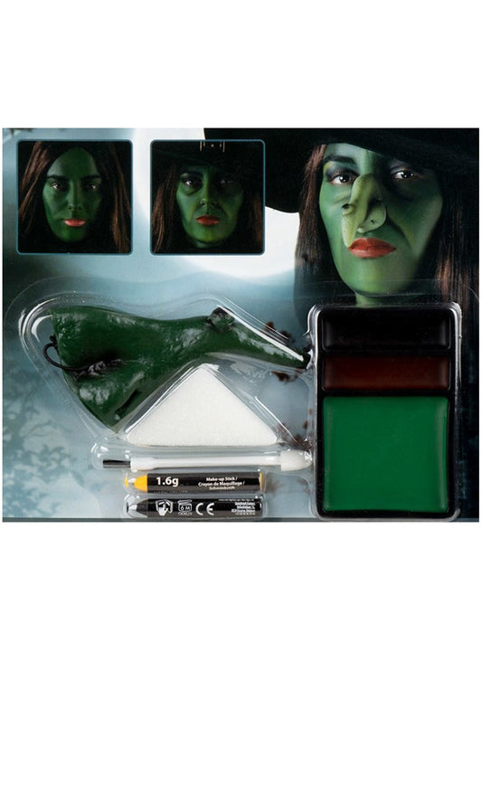 Kit Maquillaje Bruja Verde