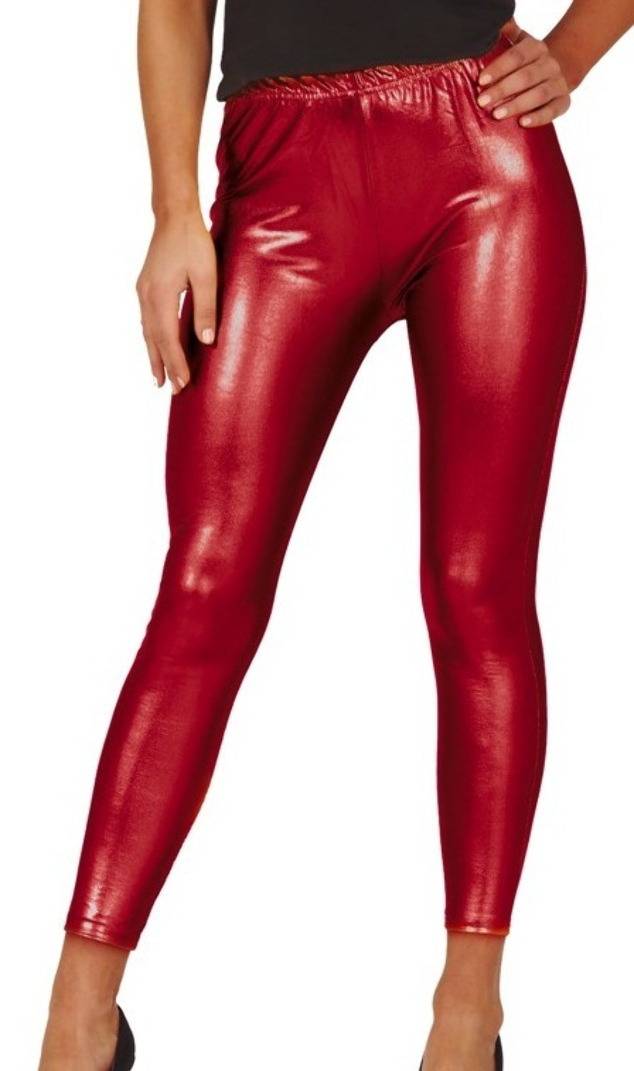 Leggings Rojo Metalizados para adulto