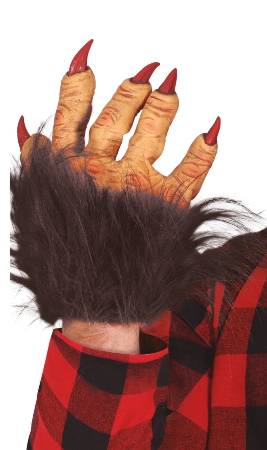 Manos de látex de Hombre Lobo
