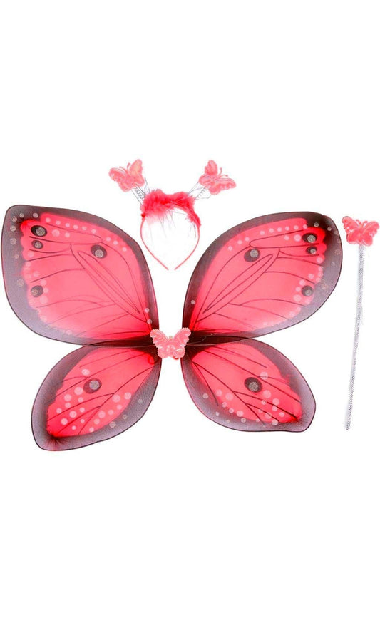 Set de Mariposa Rojo