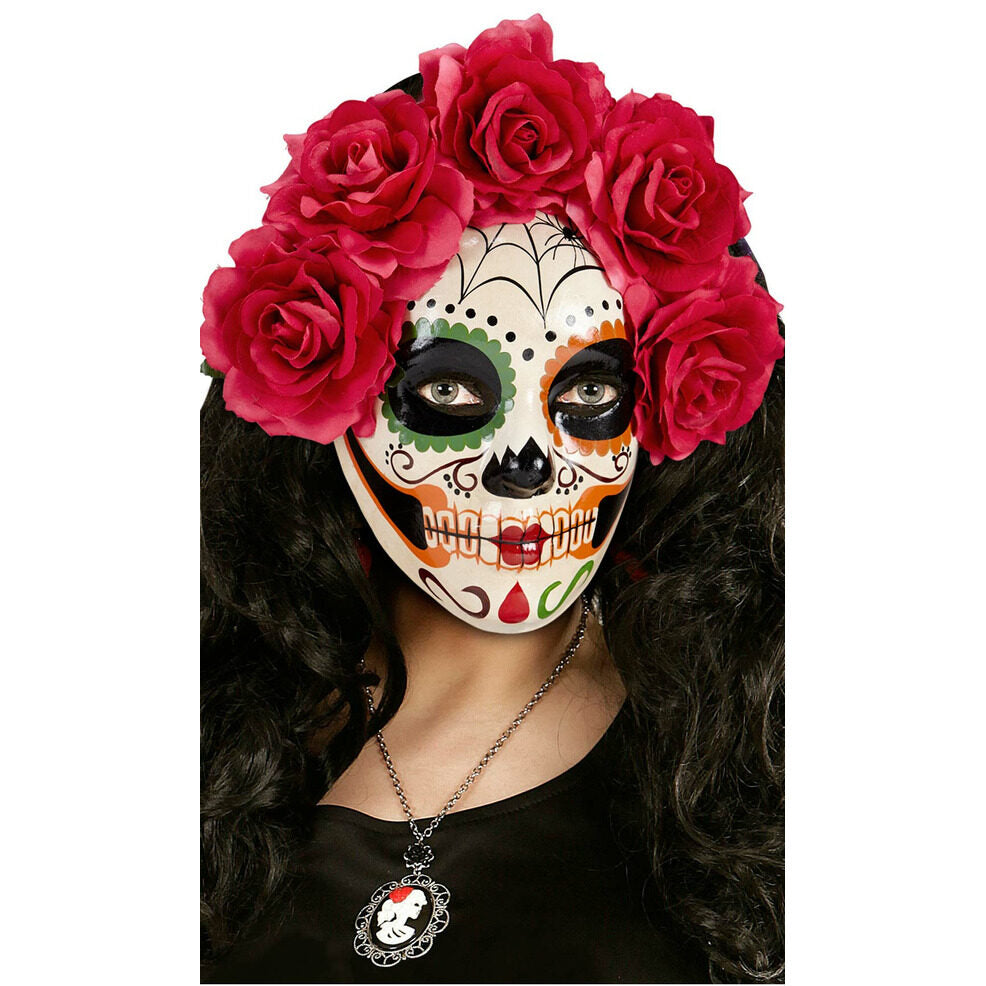 Máscara de Catrina Floreada | Don Disfraz
