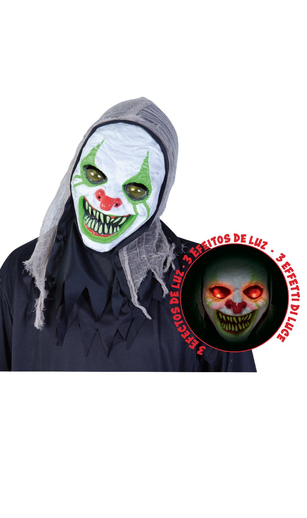 Máscara de Demonio con Luz