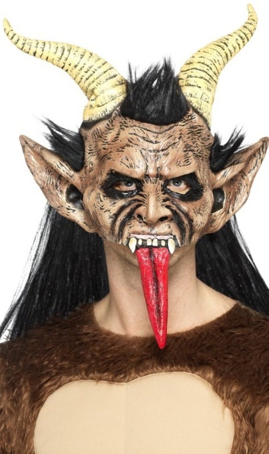 Máscara de látex de Demonio Krampus