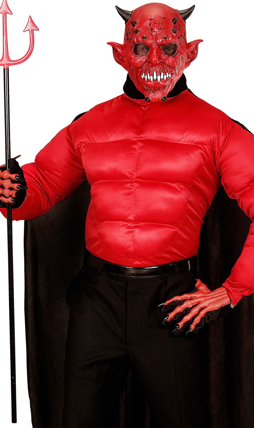 Máscara de látex de Diablo con Cuernos