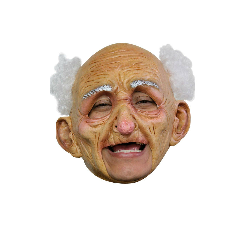 Máscara de látex Viejo Sonriente | Don Disfraz