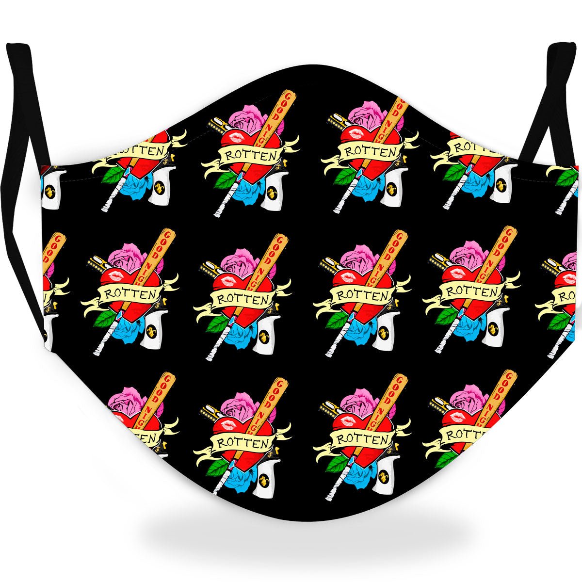 Mascarilla de Harley Quinn Negra para mujer