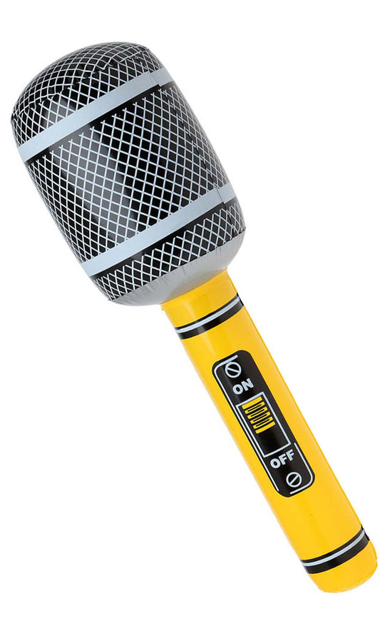 Micrófono Hinchable Amarillo