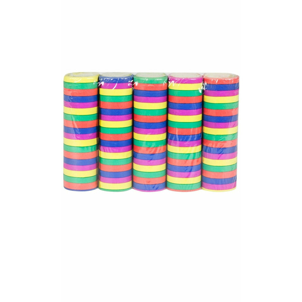 Pack 5 Rollos de Serpentina de Colores | Don Disfraz