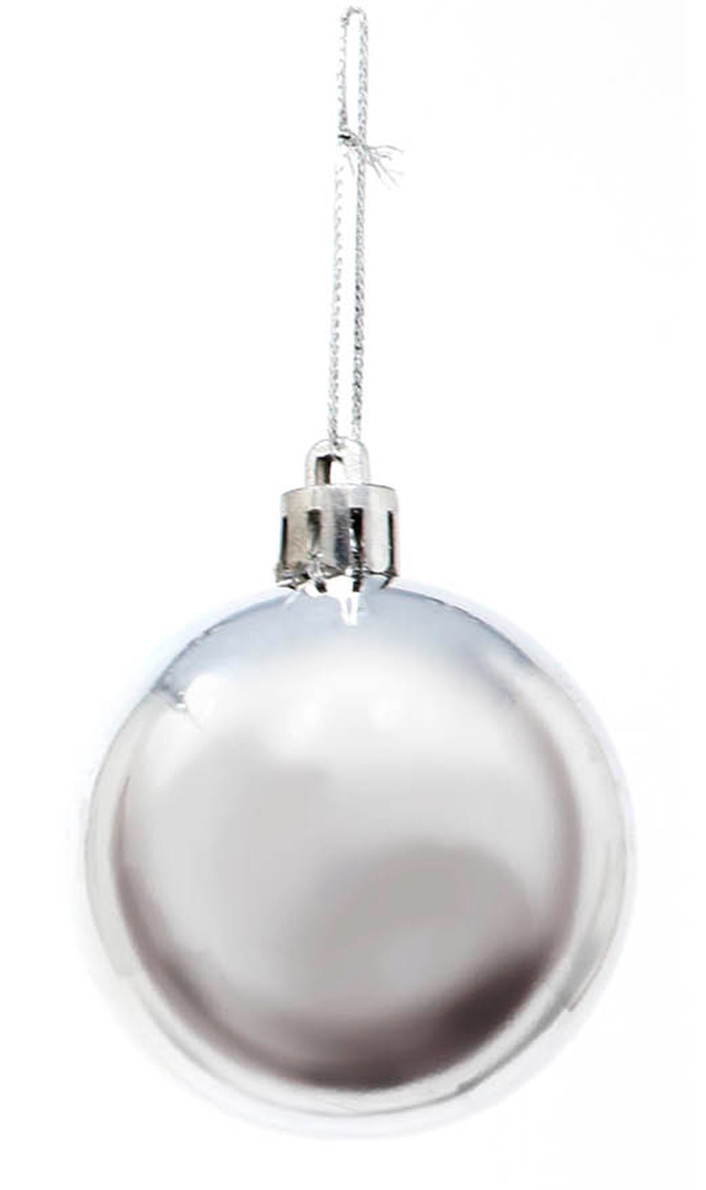 Pack 6 Bolas Plata Brillo