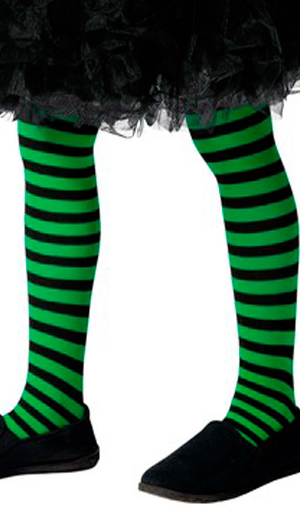 Panty Rayas Verdes y Negras infantil