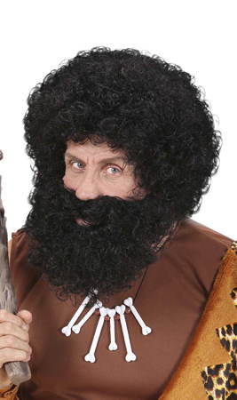 Peluca y Barba Rizada Colores