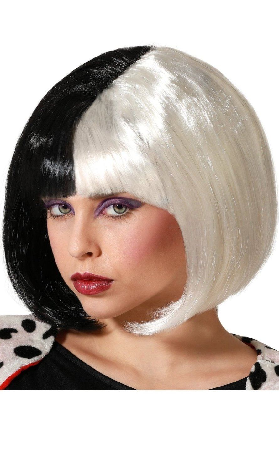 Peluca de Cruella Corta