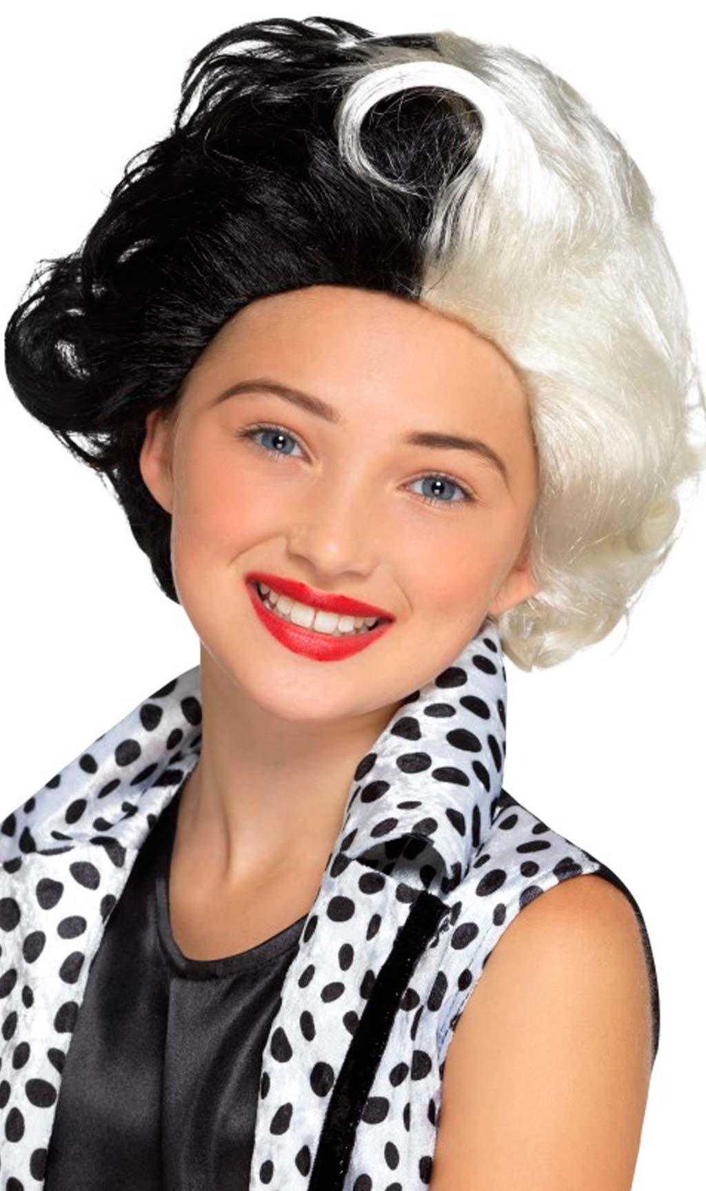 Peluca de Cruella infantil