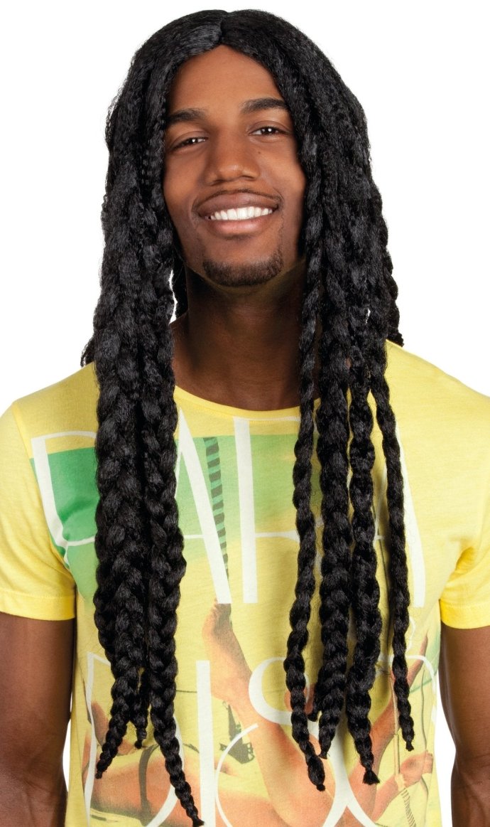 Peluca de Jamaicano con trenzas