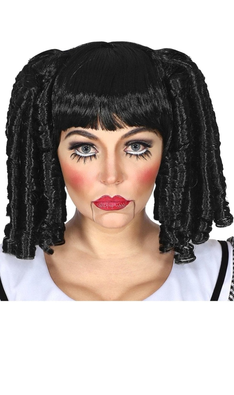 Peluca de Muñeca Tirabuzones