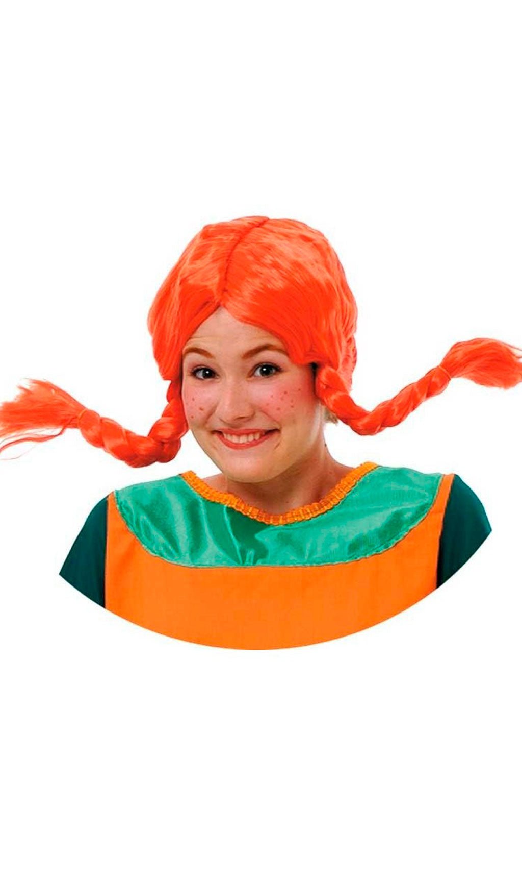 Peluca de Niña Traviesa Naranja