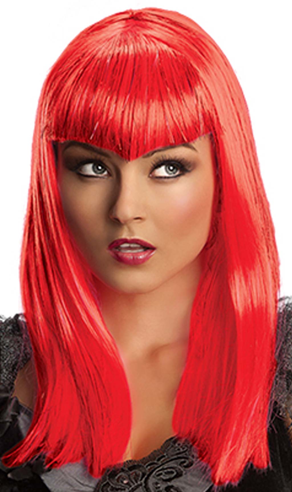 Peluca de Vampiresa Traviesa Roja