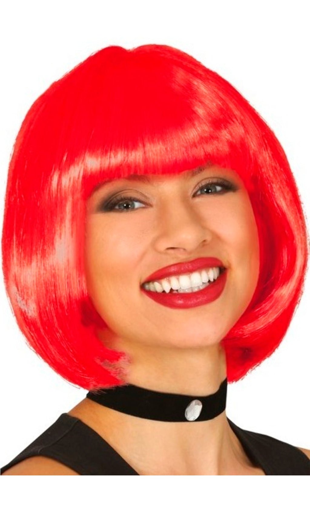 Peluca Roja Media Melena Eco