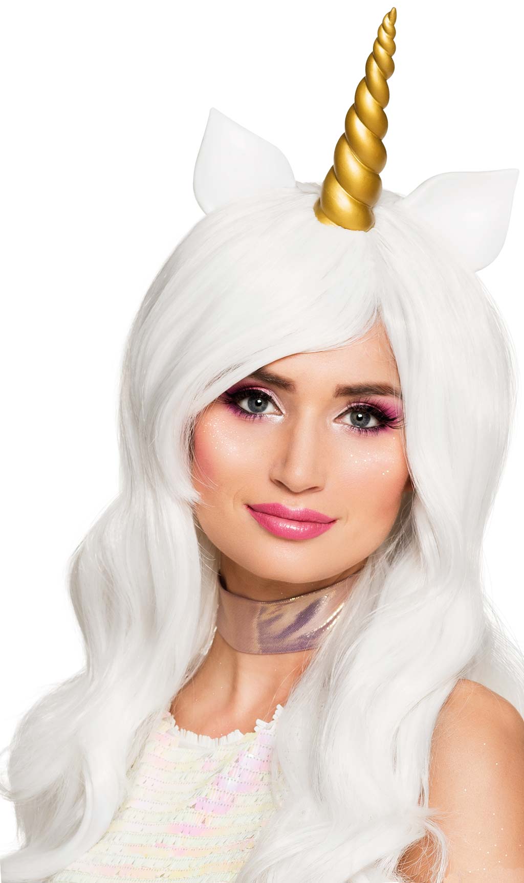 Peluca Unicornio Dorado