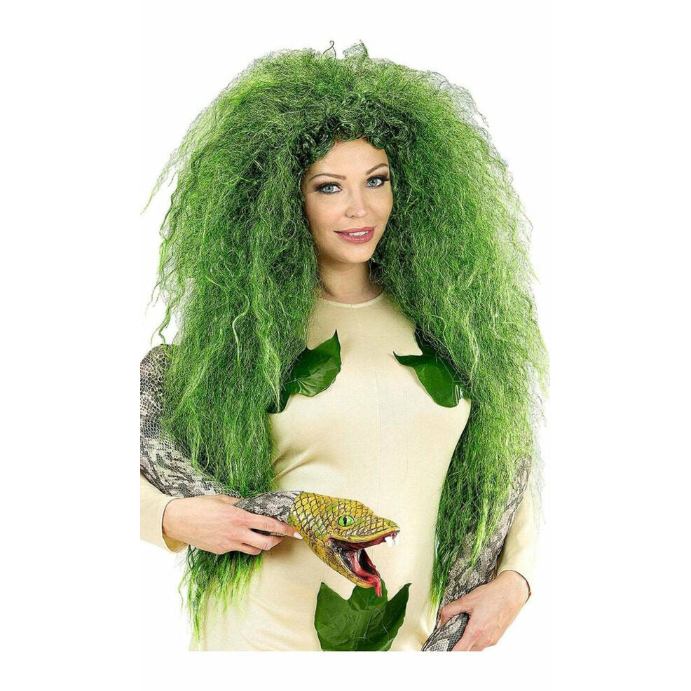 Peluca Verde Encrespada | Don Disfraz