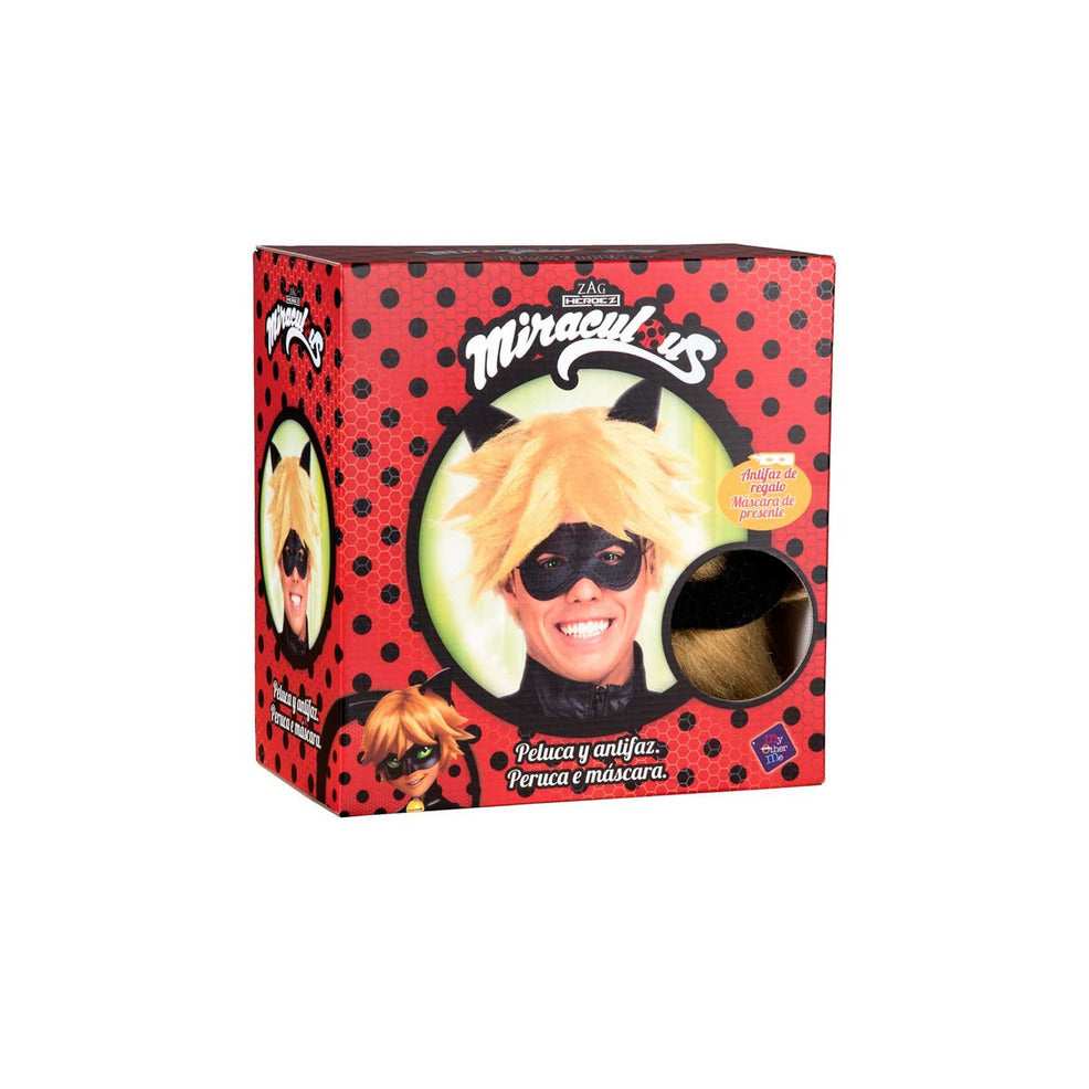 Peluca y Antifaz de Cat Noir™ | Don Disfraz