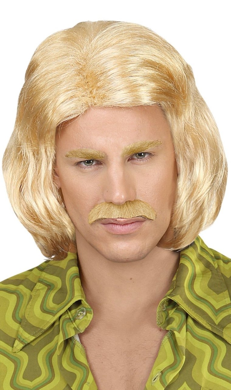 Peluca y Bigote de Dandy Rubio