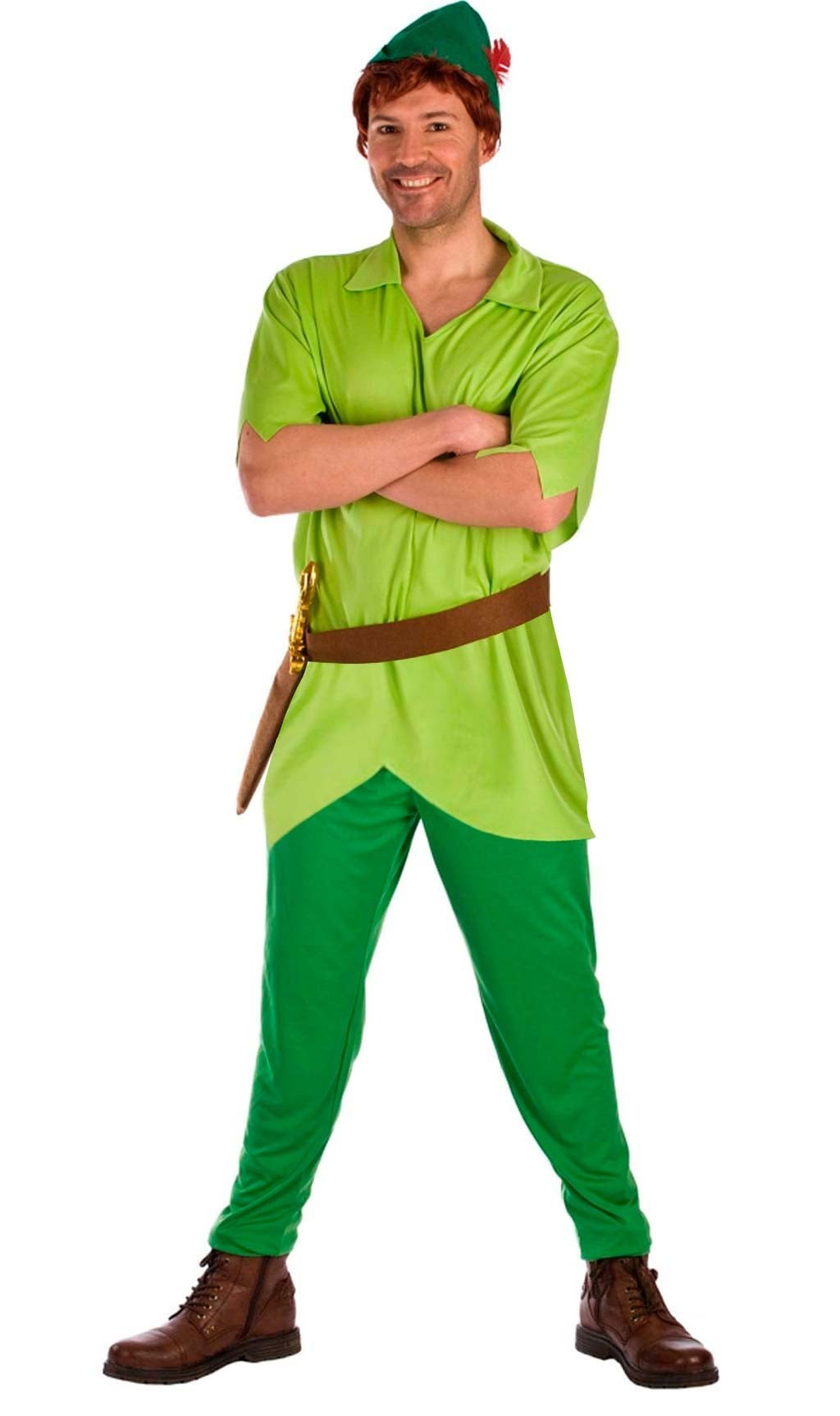 Disfraz de Peter Pan Verde para adulto Don Disfraz