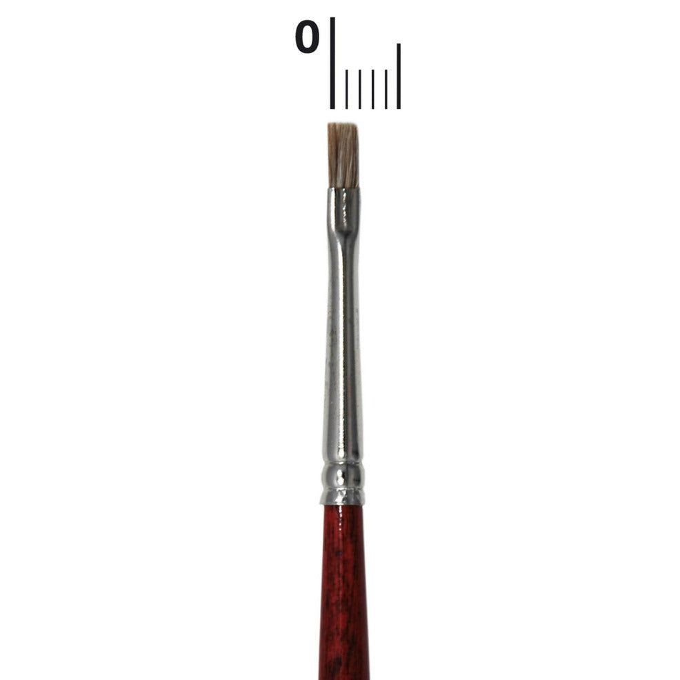 Pincel Plano 2 mm Buey Profesional | Don Disfraz