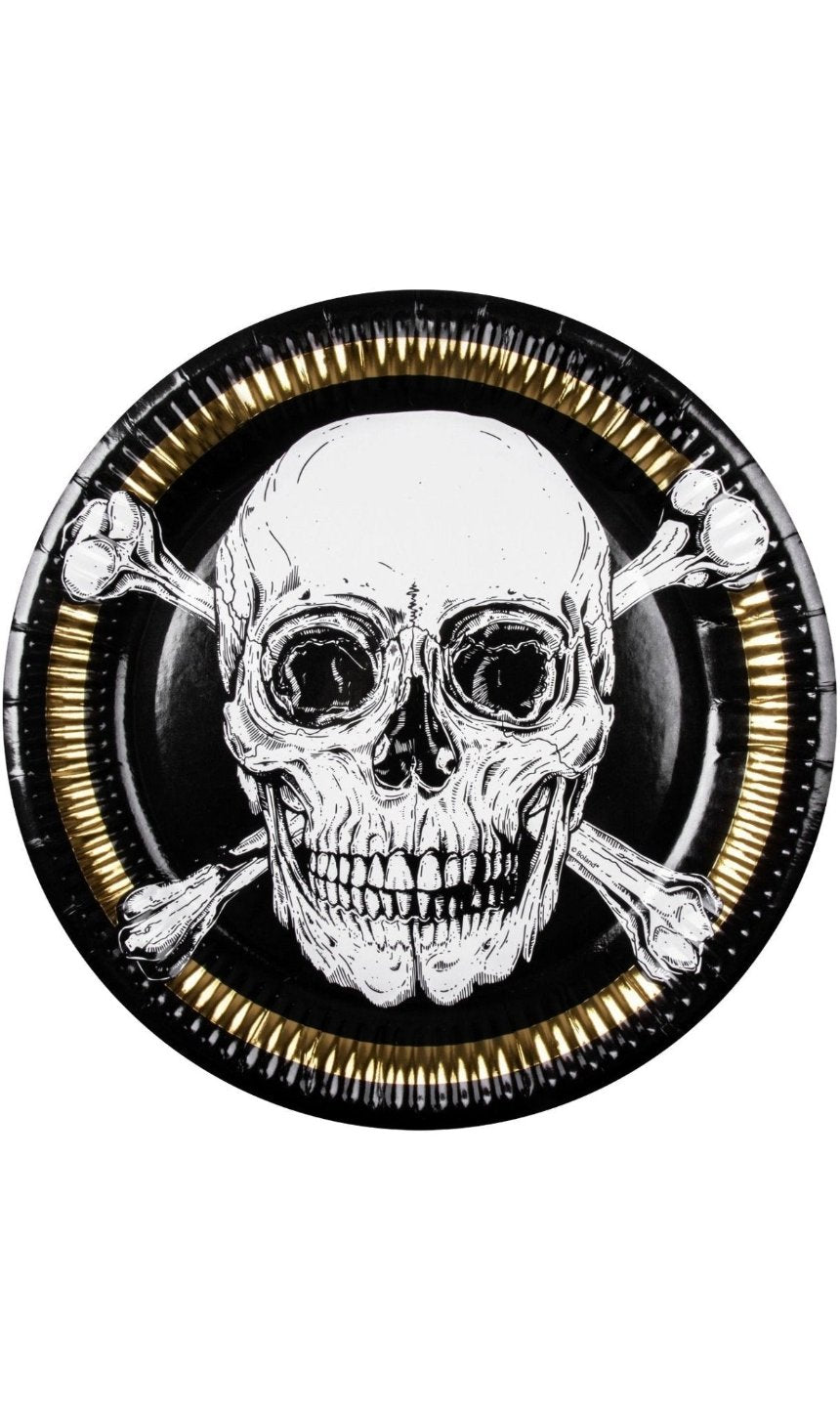 Platos Pirata Calavera