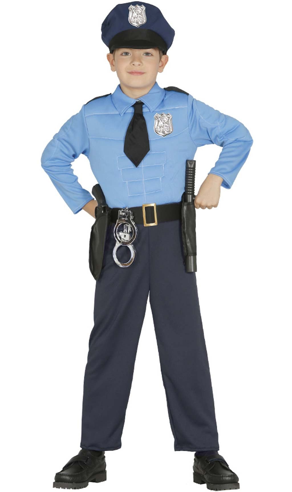 Disfraz de Policía Musculoso para infantil
