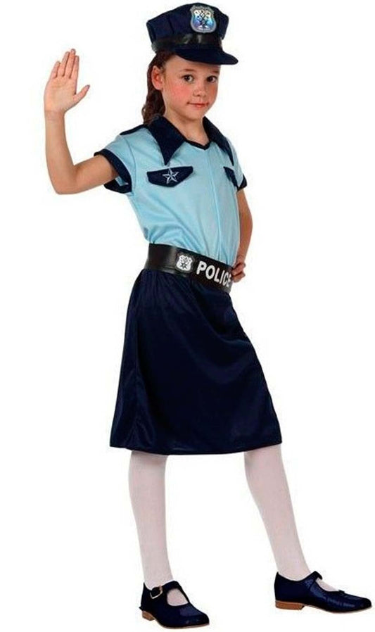 Disfraz de Policía Clásica para niña I Don Disfraz