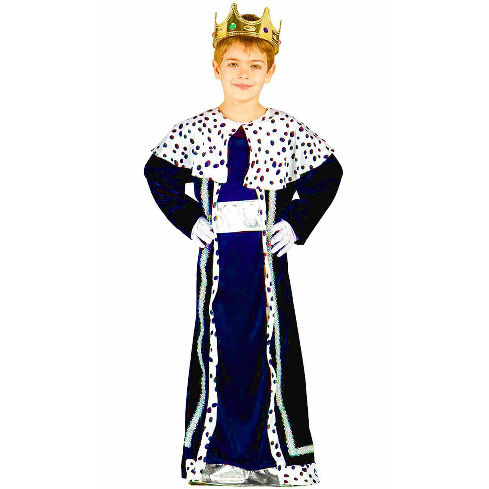 Disfraz de Rey Mago Gaspar Azul infantil | Don Disfraz