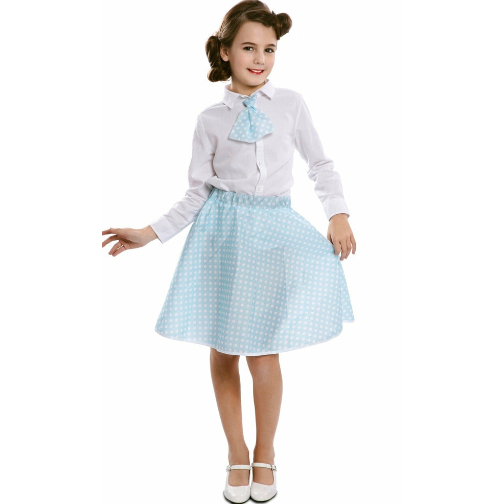 Set de Años 50 Azul para niña | Don Disfraz