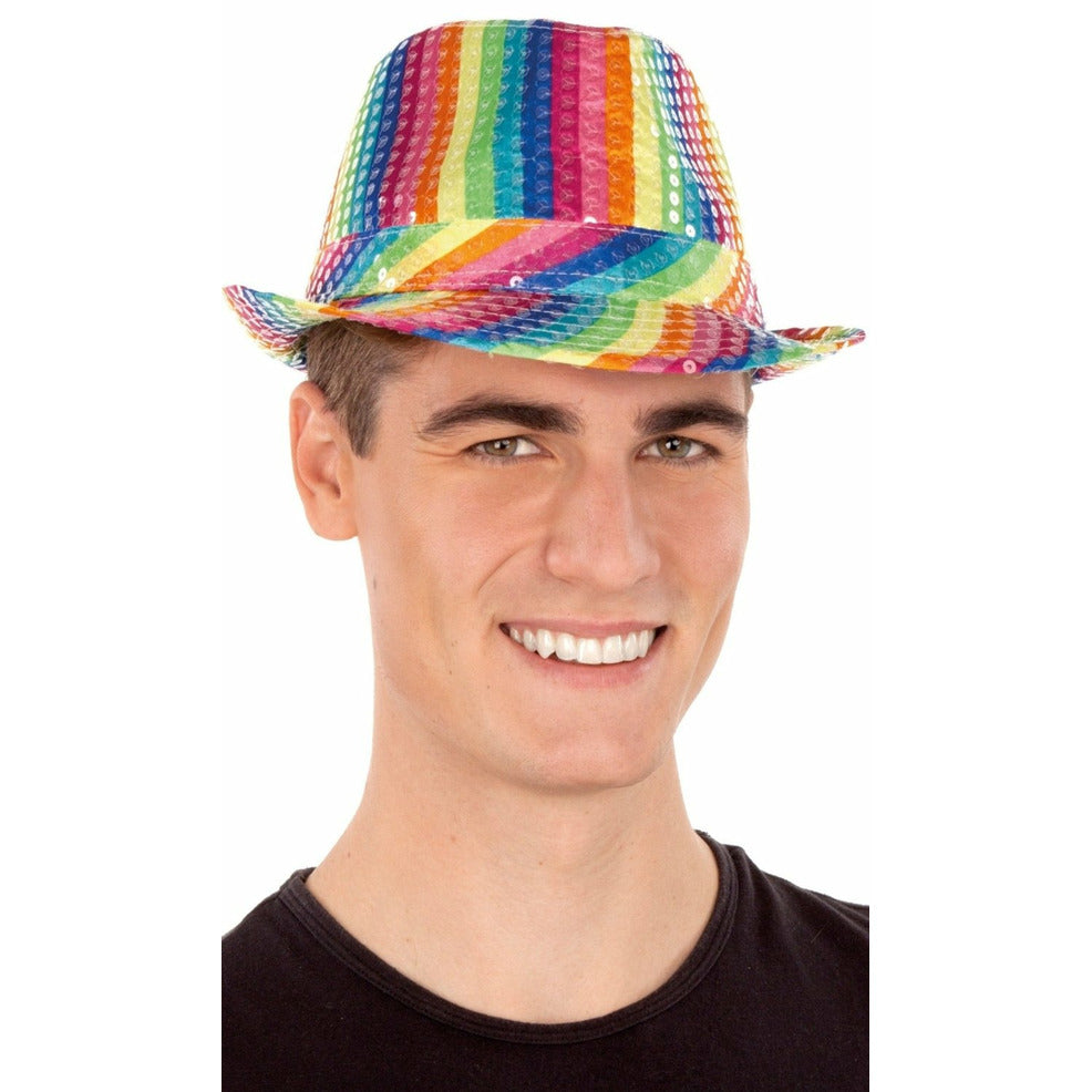 Sombrero de Lentejuelas Arcoíris | Don Disfraz