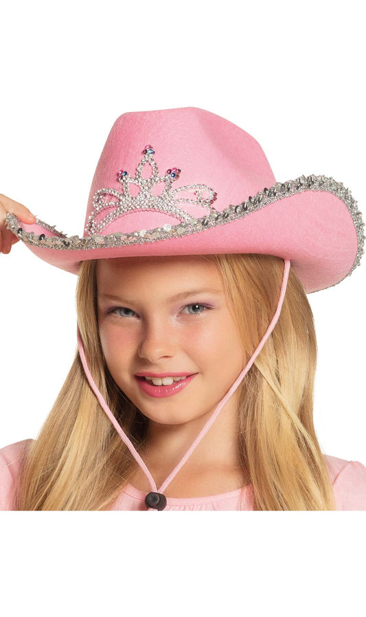 Sombrero de Vaquera Rosa Infantil