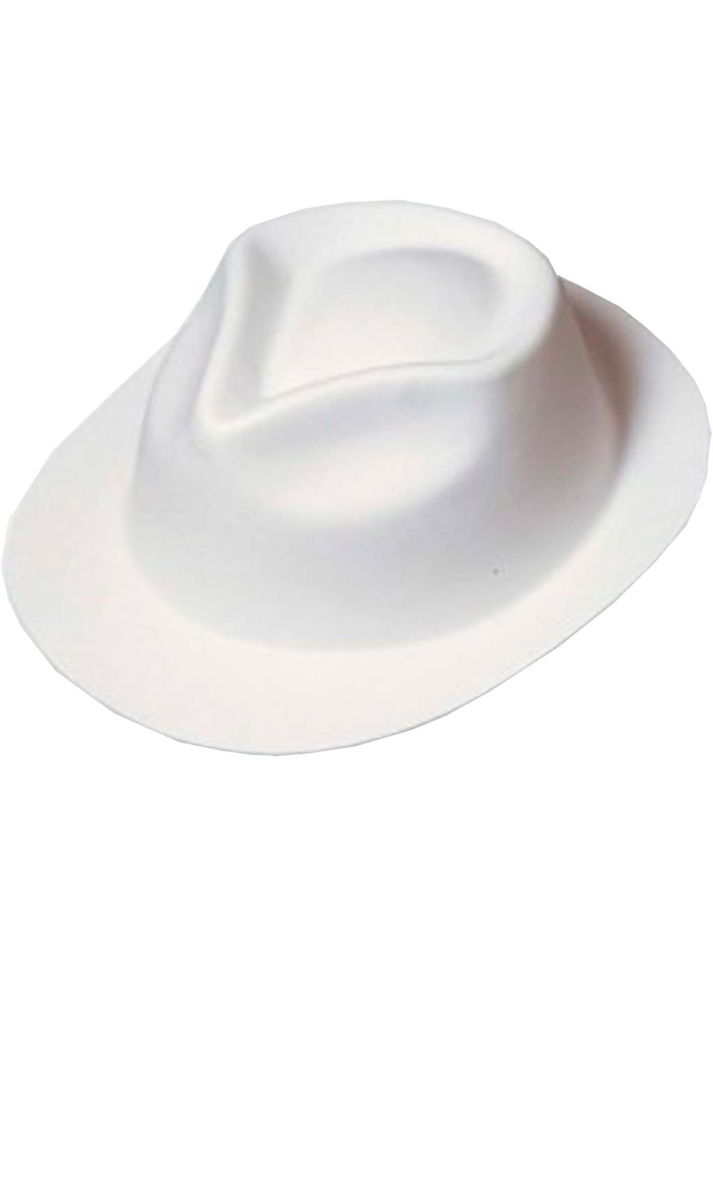 Sombrero Gangster Flocado Blanco