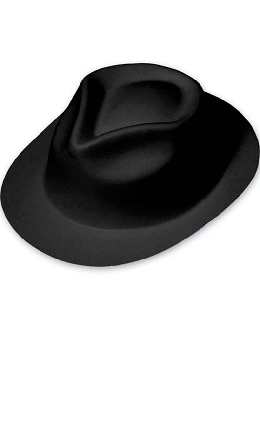 Sombrero Gangster Flocado Negro infantil
