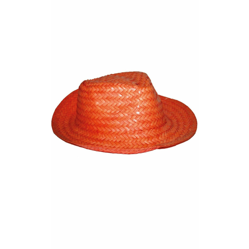 Sombrero Naranja de Paja | Don Disfraz