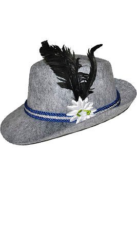 Sombrero Tirol Gris Flor