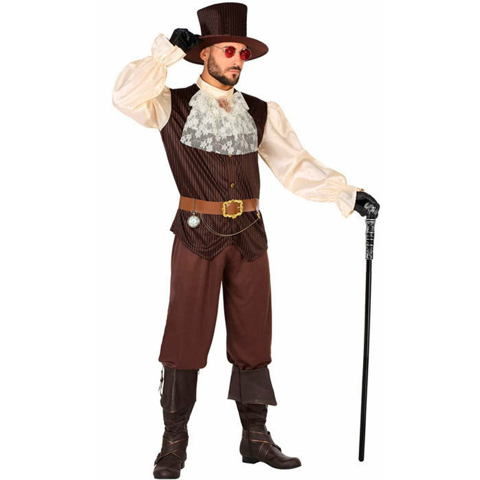 Disfraz de Steampunk Marrón para hombre | Don Disfraz