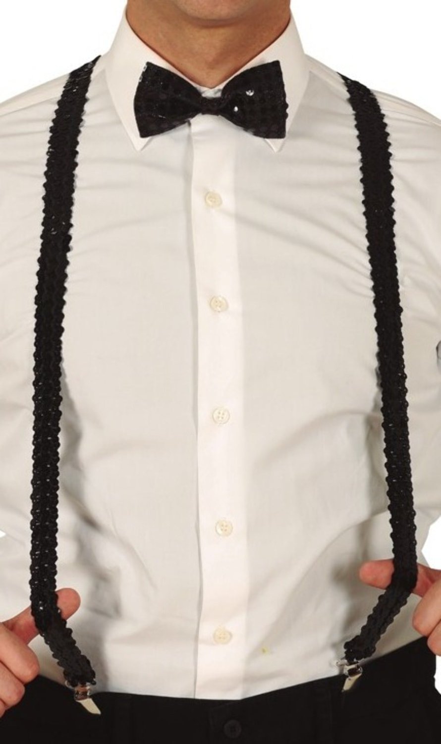 Tirantes de Lentejuelas Negro