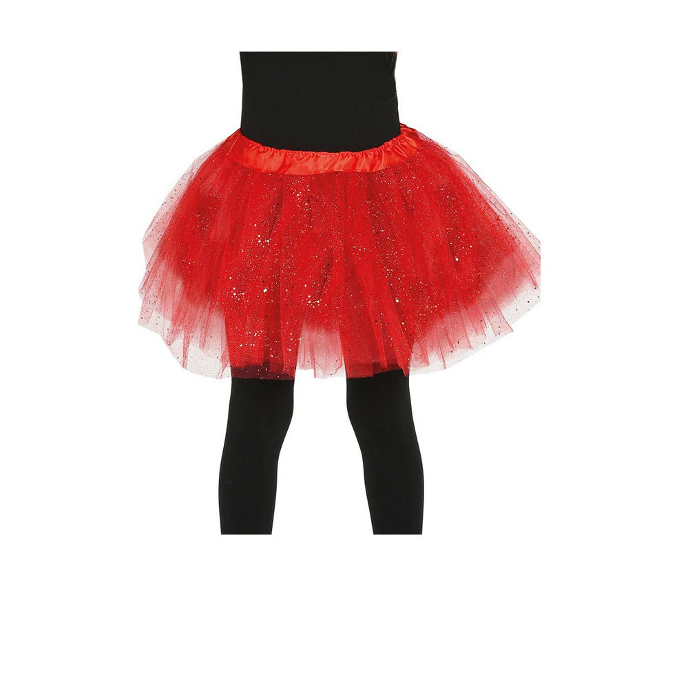 Tutú Rojo Brillante infantil | Don Disfraz