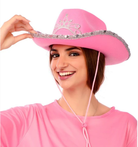 Sombrero vaquero rosa