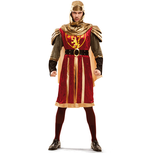 Disfraz de Caballero Real Rojo hombre