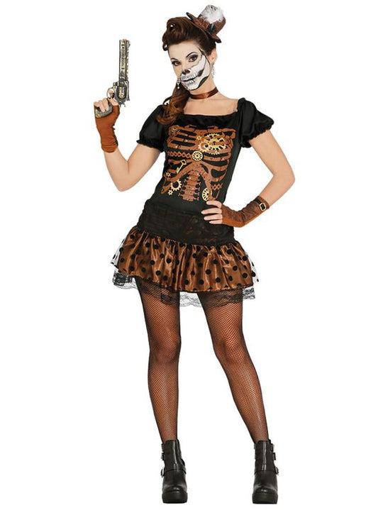 Disfraz de Steampunk Esqueleto para mujer